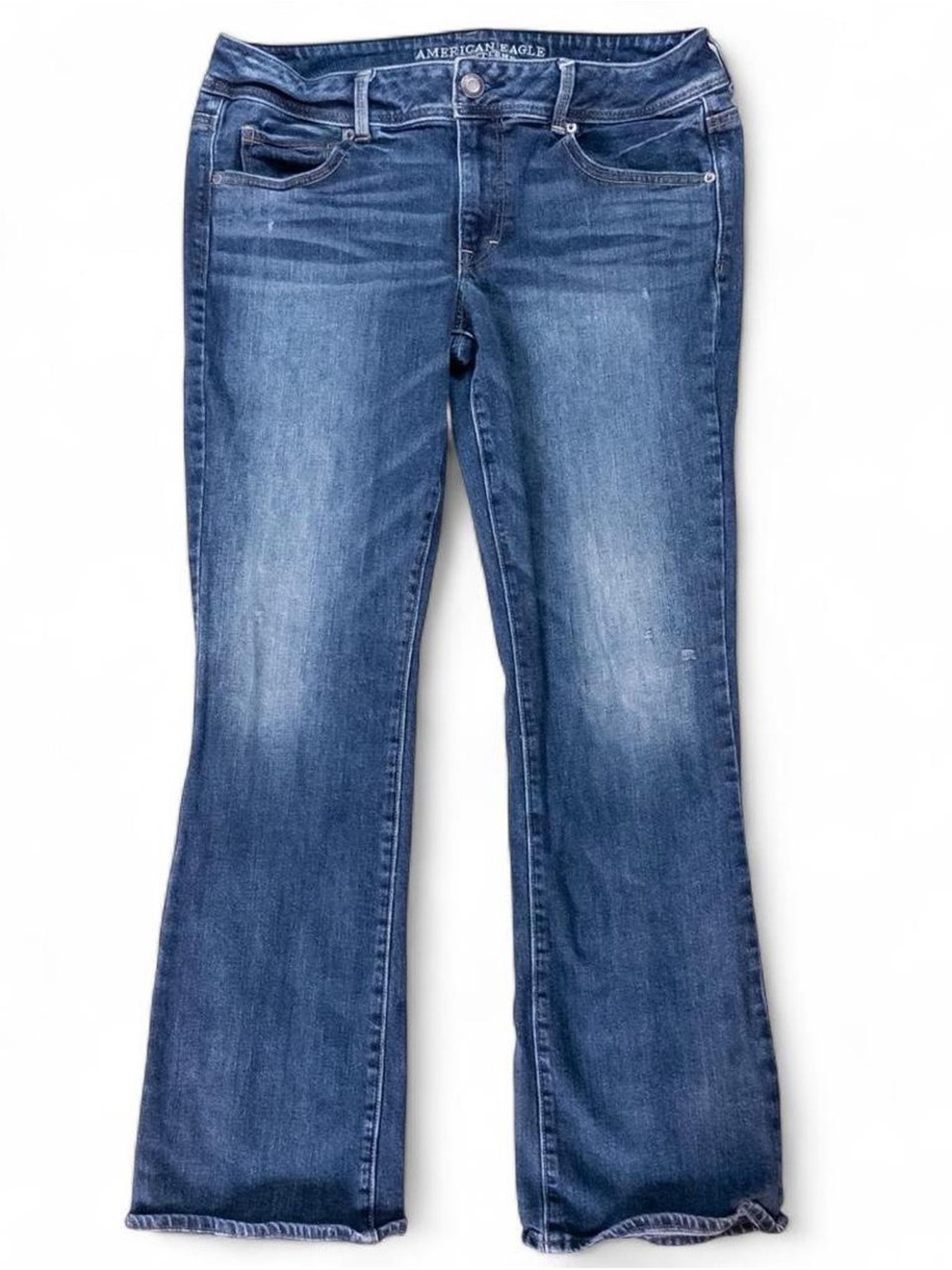 American Eagle Kick Boot Stretch Jeans Women’s Size 12 Blue Denim